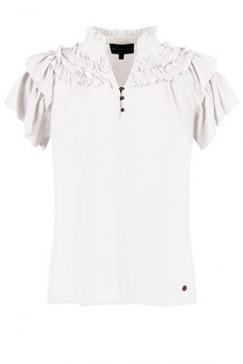 Blouse Rose Off White