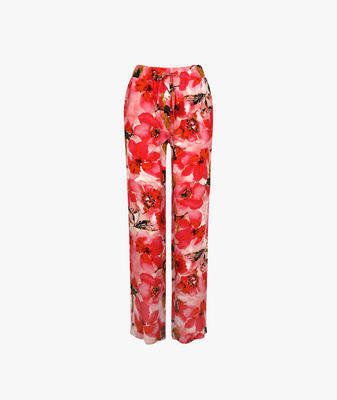 Trouser Poppy Flower