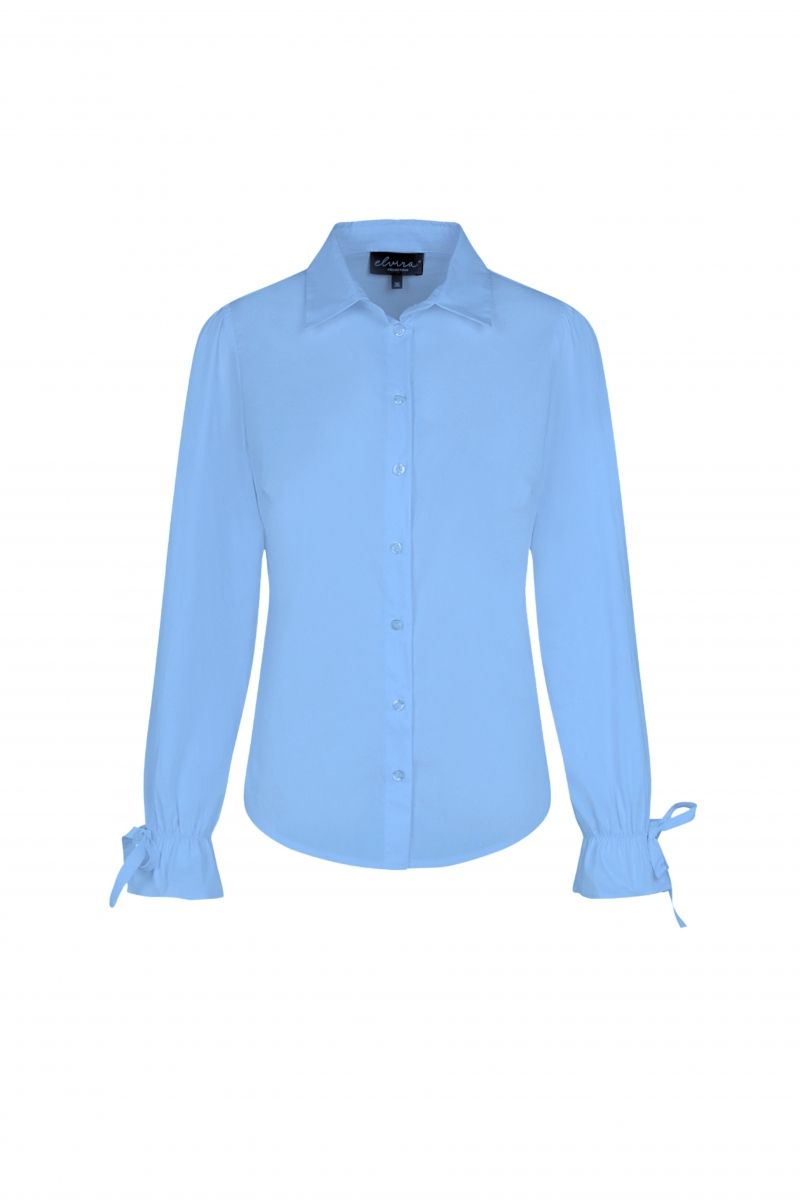 Blouse Bow Ice Blue