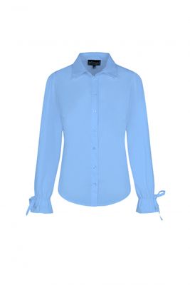 Blouse Bow Ice Blue
