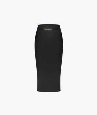 Kochi Midi Skirt zwart