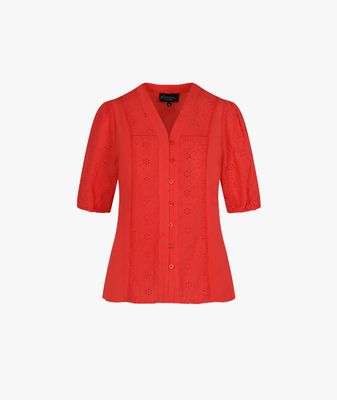 Blouse Romy Coral Red Blouse Romy Coral Red