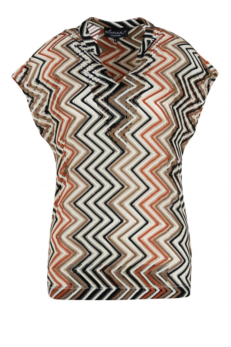 Top Lize Zigzag Bronzed