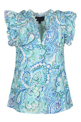 Top Elisa Paisley Blue