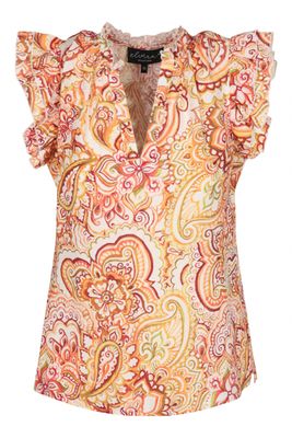 Top Elisa Paisley Orange
