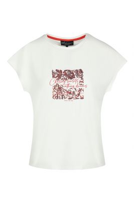 T-shirt Elisa Off White Coral T-shirt Elisa Off White Coral