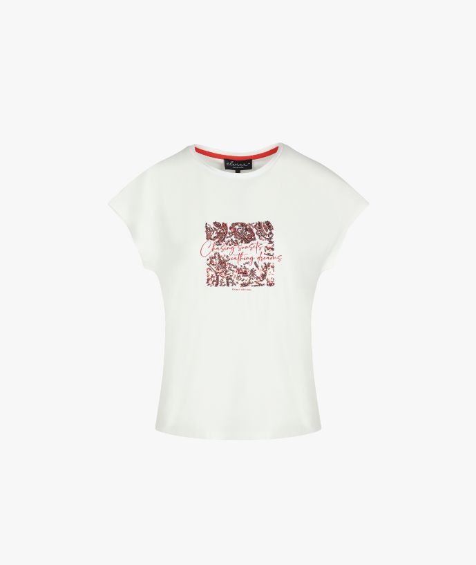 T-shirt Elisa Off White Coral