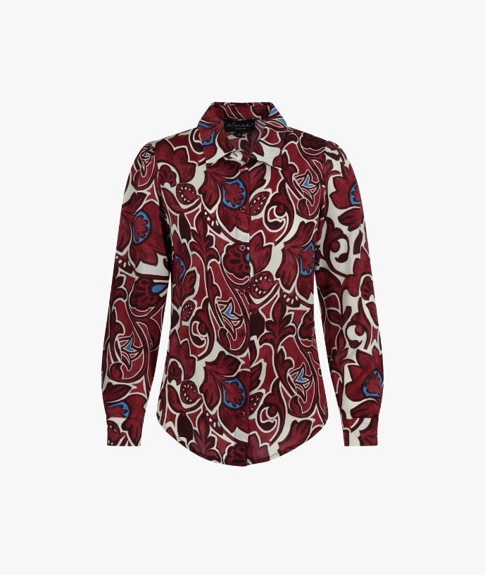 Blouse June Burgundy Flower