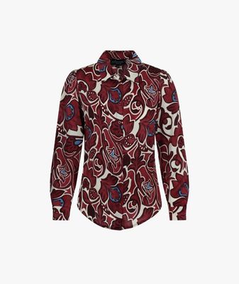 Blouse June Burgundy Flower