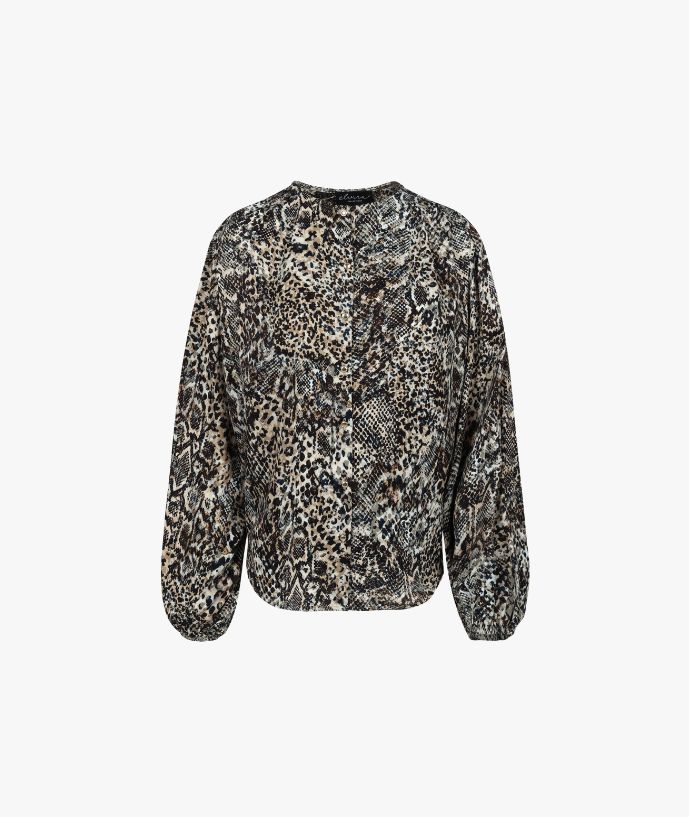 Blouse Sanne Navy Snake