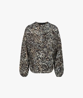 Blouse Sanne Navy Snake