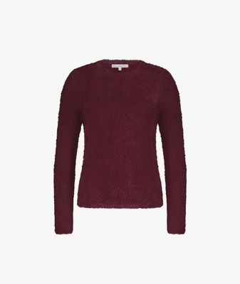 Fuzzy Puff Sleeve roze