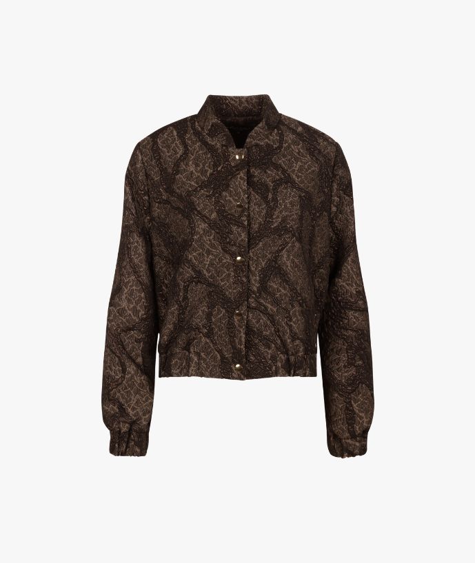 Bomber Fien Brown Marmer