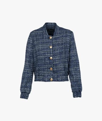 Bomber Romee Blue Bouclé