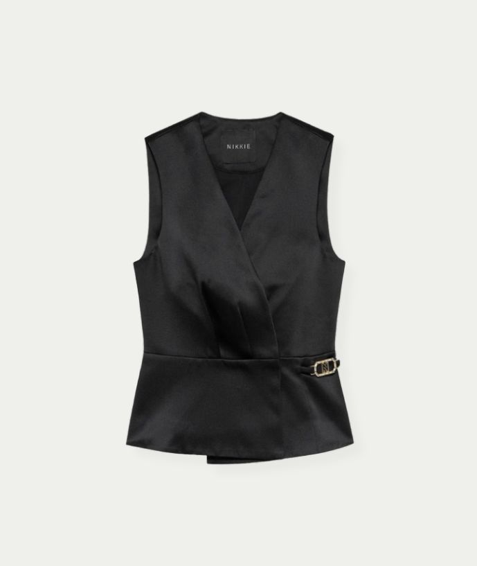 Morley Waistcoat zwart