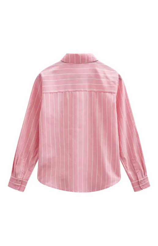 FQSOLLY-SHIRT Wild Orchid w. Star Off-white