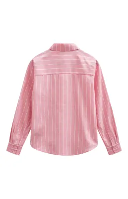 FQSOLLY-SHIRT Wild Orchid w. Star Off-white