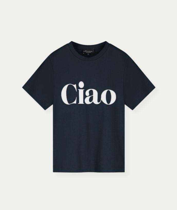 T-shirt Ciao Navy - Off White