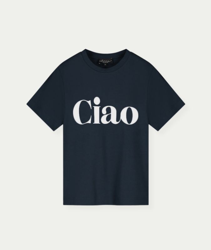 T-shirt Ciao Navy - Off White