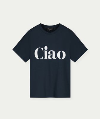 T-shirt Ciao Navy - Off White