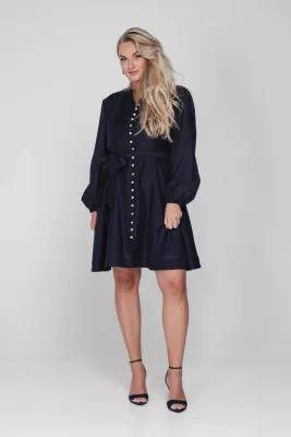 Linde Dress Midnight Blue