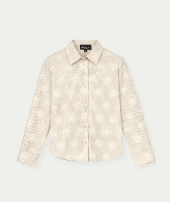 Blouse Falon Striped Creme