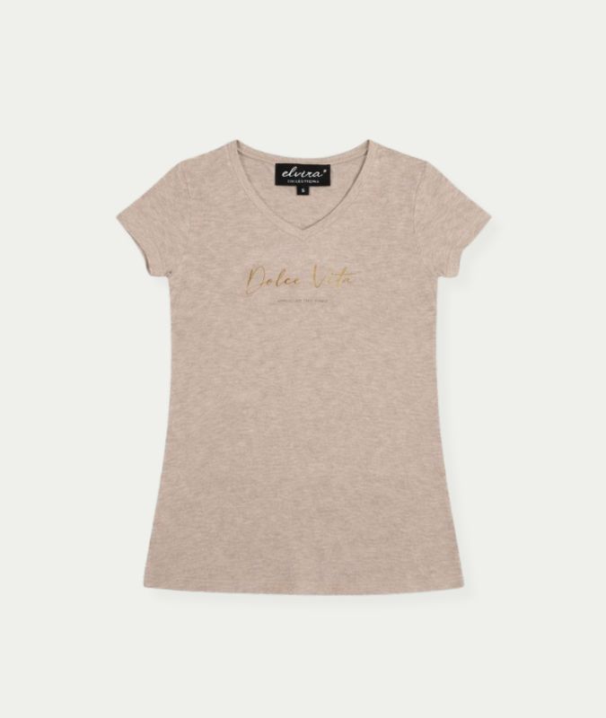 T-shirt Dolce Vita Creme