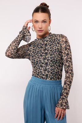 Zarah Top Nude Oat/Adriatic Blue