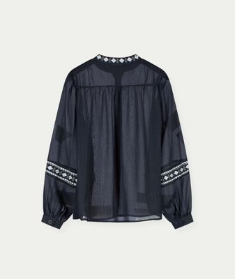 Blouse Giorgia Navy - Ice Blue