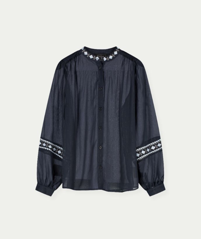 Blouse Giorgia Navy - Ice Blue