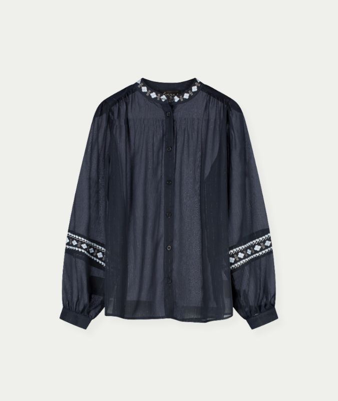 Blouse Giorgia Navy - Ice Blue