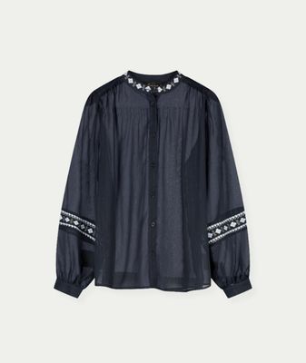 Blouse Giorgia Navy - Ice Blue