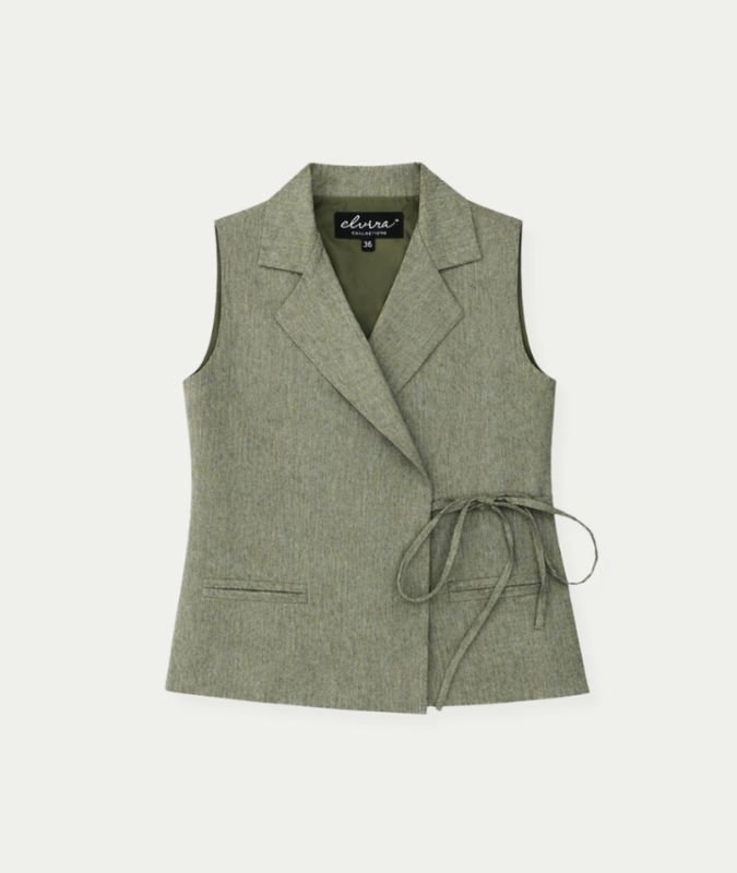 Gilet Zenzi Khaki Melange