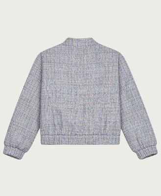Bomber Babs Blue Bouclé