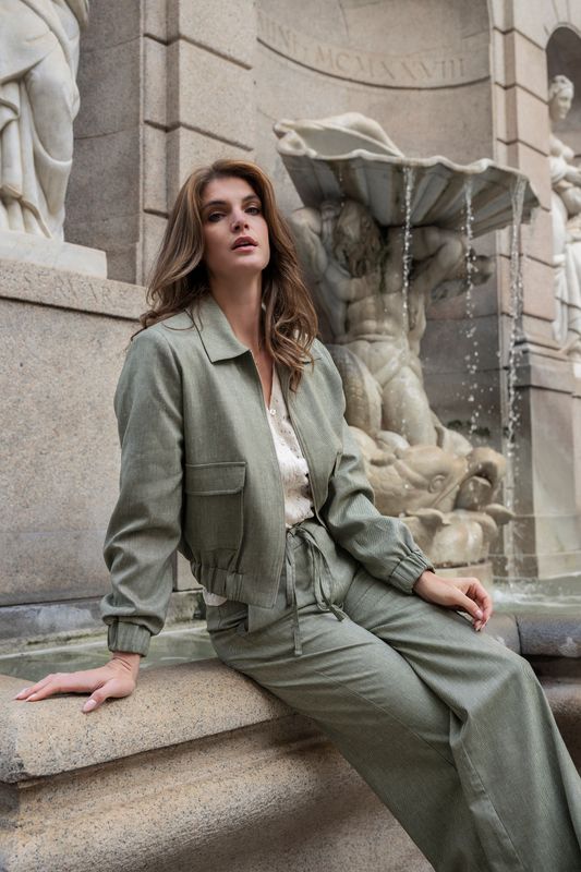 Bomber Zenzi Khaki Melange