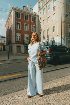 Zoelle pants Light Blue