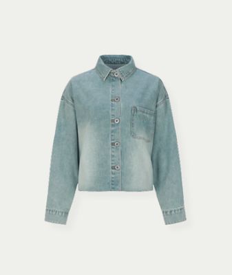 Vaya blouse Denim Green