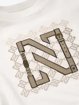 Chain T-Shirt Star White/Travertine