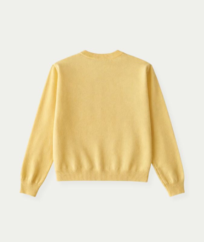 Cardigan geel