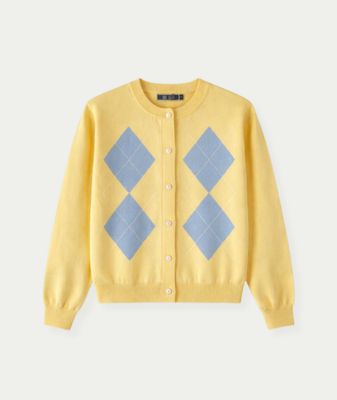 Cardigan geel