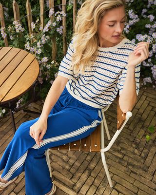Jolene Stripe jeansblue