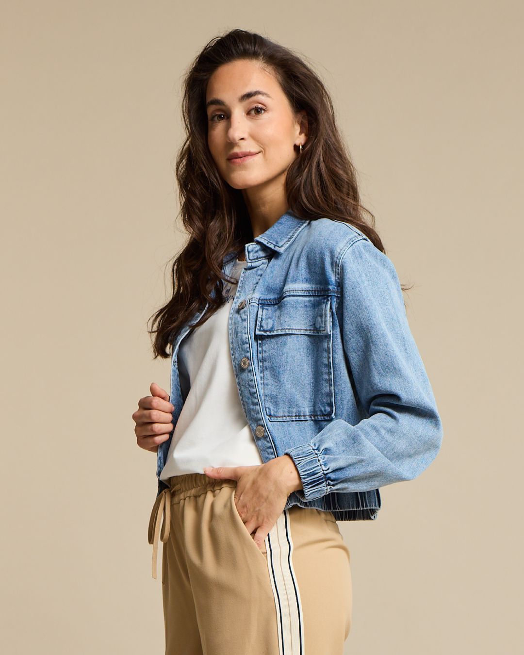 Juno Jacket Denim lightstone