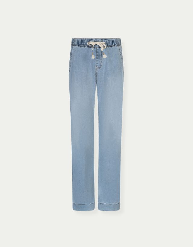 Colette Elastic Waistband Denim lightstone