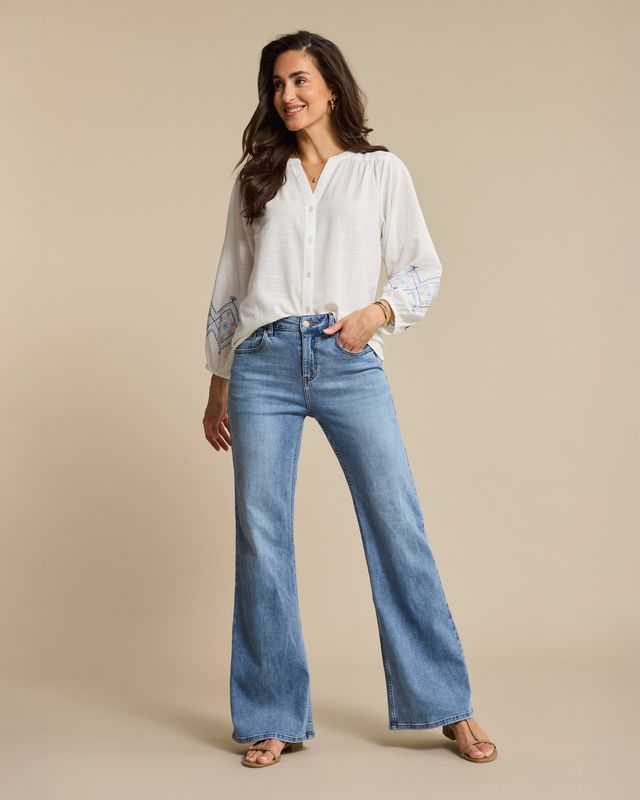 Brielle Flare Denim lightstone lightstone
