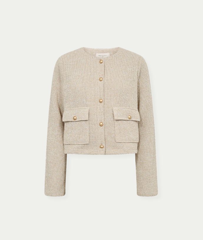 FQZALE-JACKET Silver Mink Melange