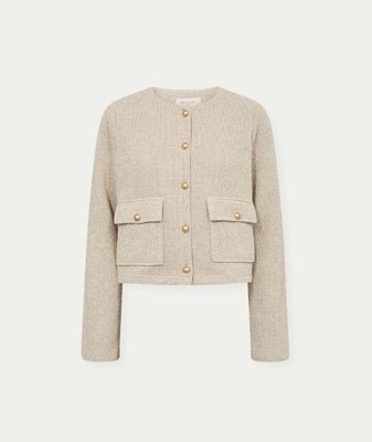 FQZALE-JACKET Silver Mink Melange