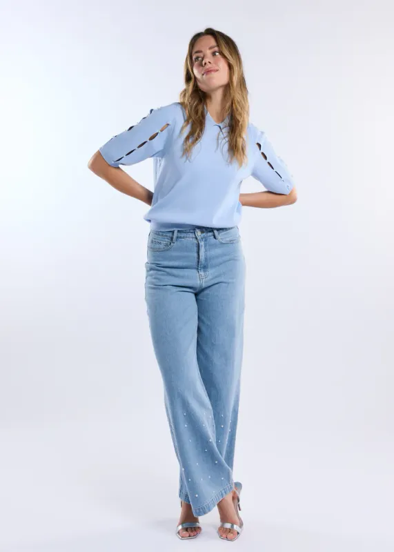 Kenzie Top Provence Blue