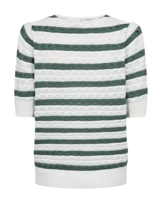 FQDODO-PULLOVER Star Off-white w. Dark Forest