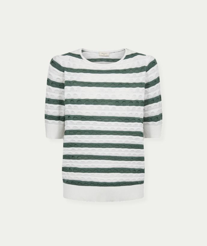 FQDODO-PULLOVER Star Off-white w. Dark Forest