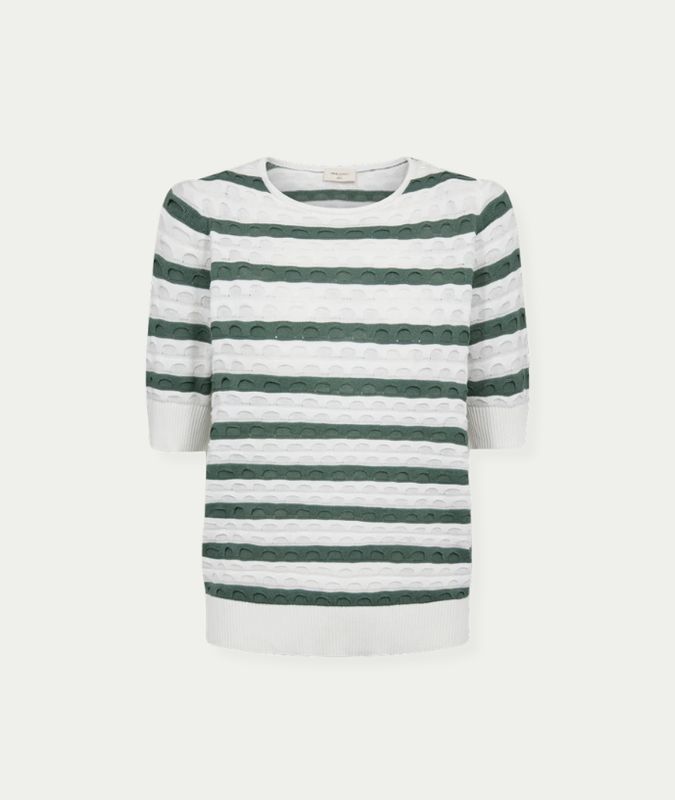 FQDODO-PULLOVER Star Off-white w. Dark Forest